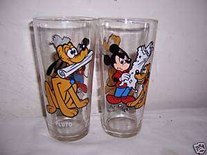 pepsi disney pluto mickey mouse birthday 1978 glass  
