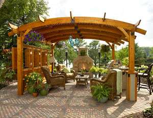 SONOMA PERGOLA 14 X 14 REDWOOD W/HARDWARE Only  