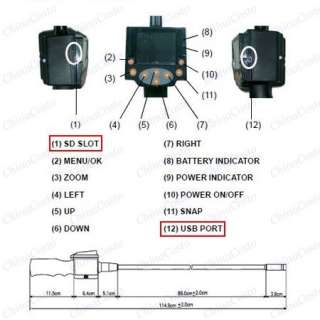 Card Record Extendible Pipe Car Inspection BORESCOPE Video Camera