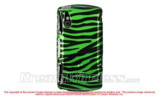 Sony Ericsson XPERIA PLAY Green Black Zebra Hard Case  