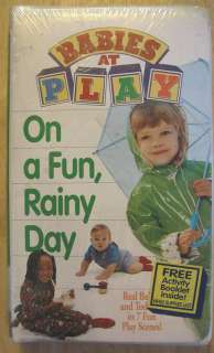 BABIES AT PLAY ON A FUN, RAINY DAY Warner Bro VHS VIDEO  