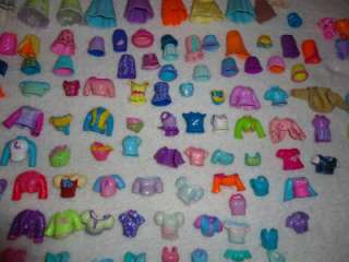 HUGE lot Polly Pocket over 600 pieces Clothes dolls Boys case Disney 