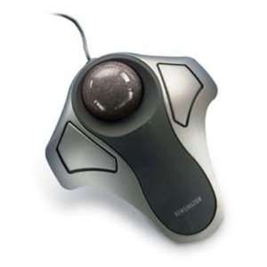  Optical Orbit Trackball Mouse, Two Button, Black/Silver 
