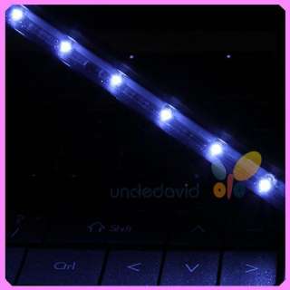   flexible arm bright LED desk top laptop light notebook USB POWER Black