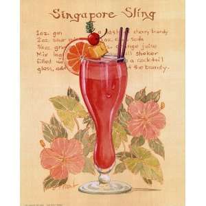  Singapore Sling Poster Print