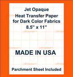 IRON ON HEAT TRANSFER PAPER / DARK COLOR 100 SHEETS  