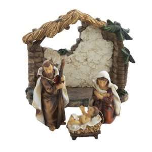   Kurt Adler 4 Inch Resin Nativity Tablepiece, Set of 4