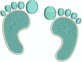 Baby Feet Foot Prints Machine Embroidery Designs CD  