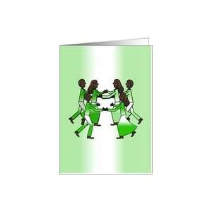  Dance   Nigerian Colors   (Blank) Card Health & Personal 