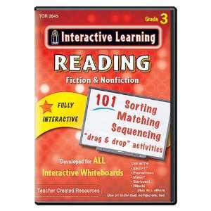 Interactive Learning Software Reading Fiction and Nonfiction, Grade 3