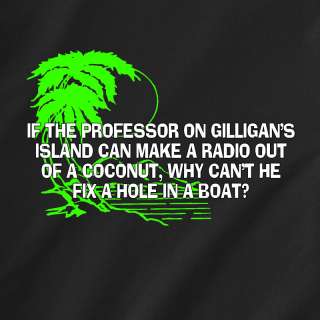 the professor on Gilligans Island Retro Funny T Shirt  