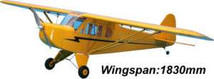 RC Airplane J3 CUB ARF 72 WINGSPAN PERFECT TRAINER FOR EP BUILD 