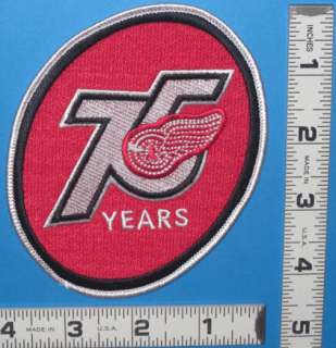 DETROIT RED WINGS 75th ANNIVERSARY NHL JERSEY PATCH  