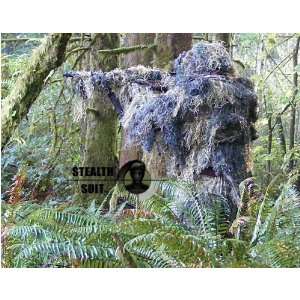 StealthSuit Paintball Sniper 4 Piece Woodland Ghillie Suit   ML 