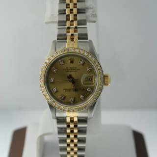 Rolex Datejust, Custom Diamonds Ladies Watch.  