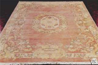 RRA 12x20 Aubusson Pink Rose Huge Rug Carpet Oriental  