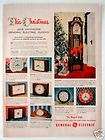 1950 two sided ad g e electric clocks schick 20