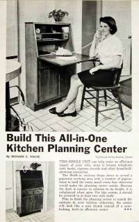 Secretary HowTo Build PLANS Kitchen Desk Home Office  