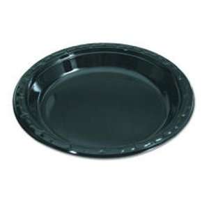 Genpak BLK09 9 Inch Diameter Black Color Silhouette Hi Impact Plastic 