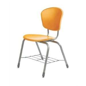  Zuma 18.25 Plastic Classroom Chair with Wire Bookrack 