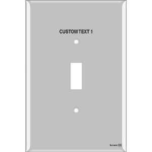   Light Switch Labels 1 Toggle (plastic   oversized)