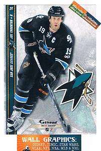 JOE THORNTON 2012 San Jose Sharks Fathead Tradeables / Mini NHL #24 