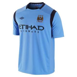 Manchester City FC Short Sleeve Training Jersey T Shirt Mens Size 