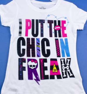   Put Chick in Freak Doll Girls T SHIRT Sz S 6/6X Kids Clothing  