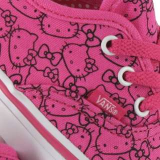 VANS AUTHENTIC HELLO KITTY SOLID PINK PRINT TODDLERS 10  