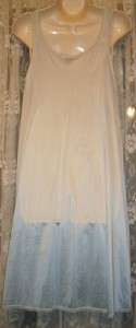 VANITY FAIR Lovely SHIMMERY ICE BLUE Nylon SHORT NIGHTGOWN Gown~EXC 