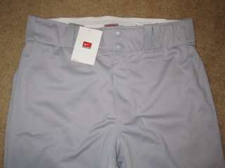 Nike Baseball Softball Pants NWT NEW Gray Grey M $40  
