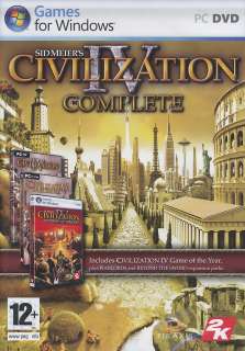 CIVILIZATION IV COMPLETE 4 Warlords + Beyond the Sword 710425315718 