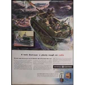    1940s General Electric Radio Vintage Magazine Ad 