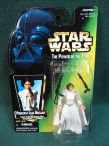 1997 Star Wars Power Of The Force POTF Princess Leia Organa MOC Rare 