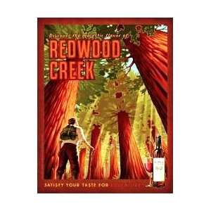  VINTAGE REDWOOD CREEK WINES POSTER