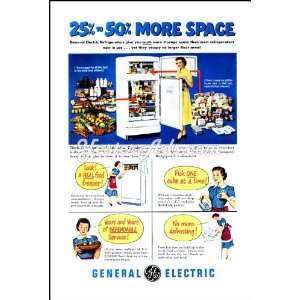  1951 Vintage Ad General Electric Refrigerators give you 25 