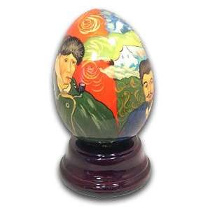  Van Gogh Hand Painted Reuge Musical Egg, Flawless 