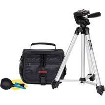Sunpak Digital Camera/Camcorder Starter Kit NEW fits kodak, cannon and 