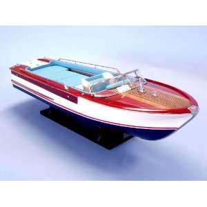  Riva Junior 32   Wood Replica Speed Boat Model Not a Model 