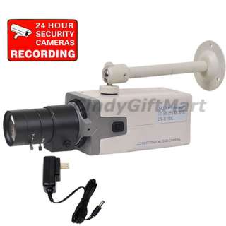 Surveillance Security Body Box Camera CCTV Indoor Video Color w 5 