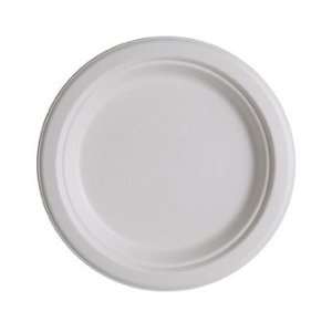  9 in Compostable Sugarcane Plates, 50 per pack. This multi 