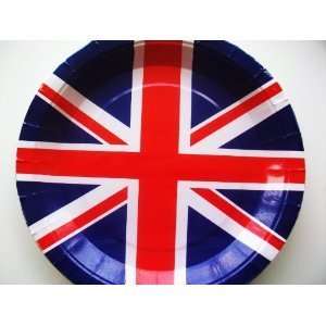  royal wedding   union jack paper plates   10pk   18cm 