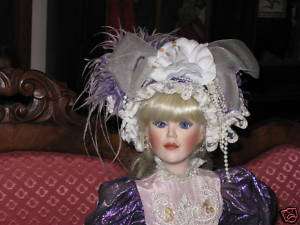 Franklin Mint VIOLETS IN THE SNOW Doll Maryse Nicole LE  