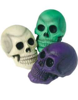  Scary Halloween Decor UV Reactive Prop Skull Decoration 