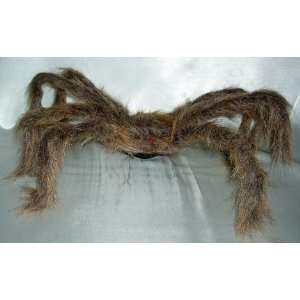 Huge 28 Hairy Brown Spider Halloween Decoration 