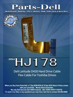 Dell Latitude D420 Hard Drive Flex Cable HJ178 Toshiba  