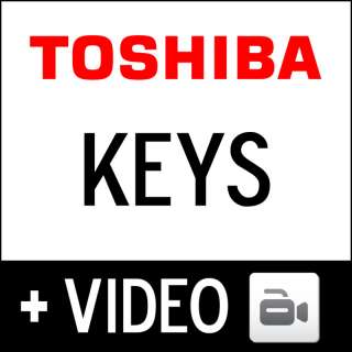Toshiba Qosmio G50 X300 X305 Black Glossy Keyboard Key  