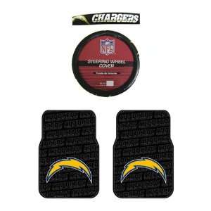  A Set of 2 Universal Fit NFL Rubber Floor Mats and a 