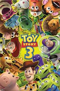 DISNEY POSTER ~ TOY STORY 3 GLOW IN DARK MOVIE Buzz  