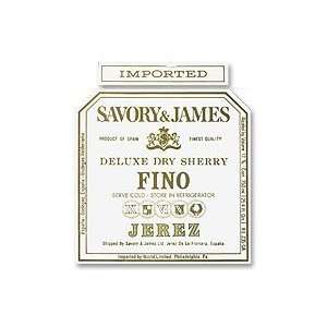  Savory & James Fino Sherry 750ML Grocery & Gourmet Food